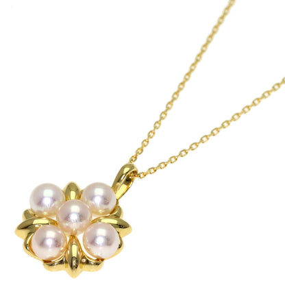 MIKIMOTO Pearl Pearl Necklace K18 Yellow Gold Ladies [Used]