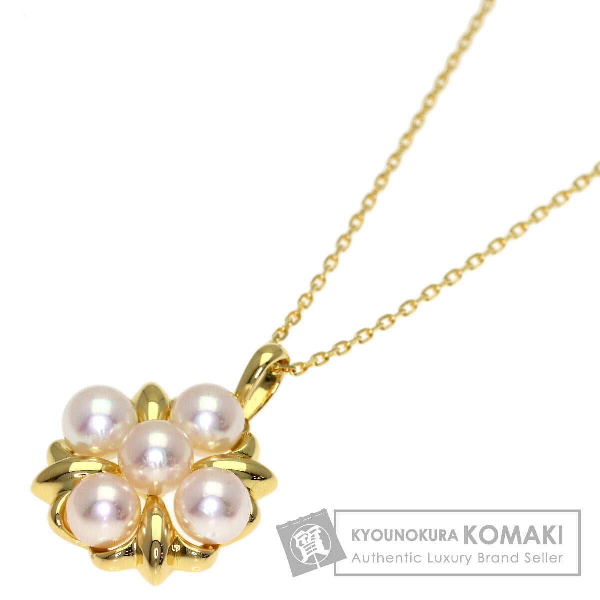 MIKIMOTO Pearl Pearl Necklace K18 Yellow Gold Ladies [Used]