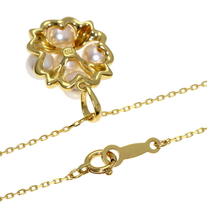 MIKIMOTO Pearl Pearl Necklace K18 Yellow Gold Ladies [Used]