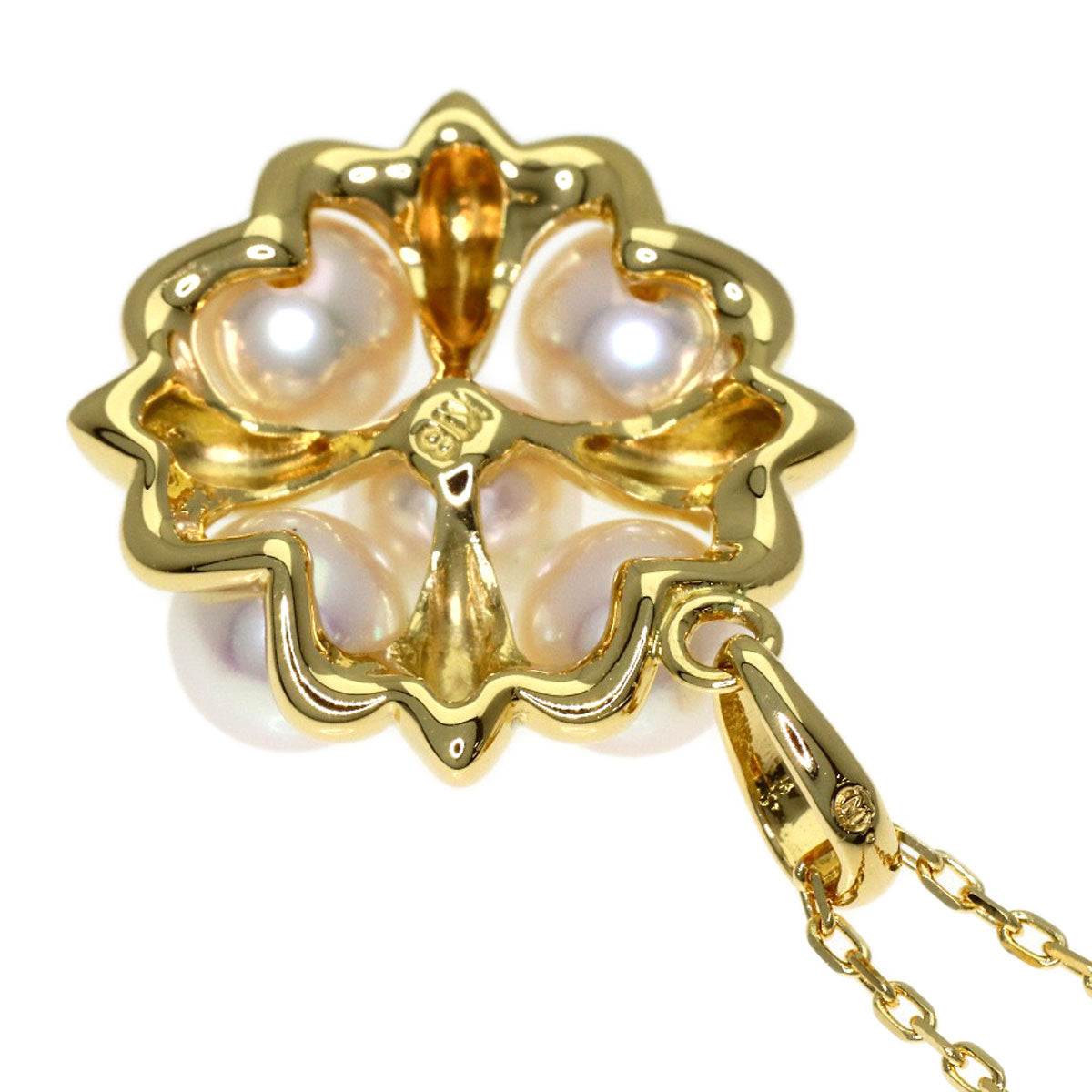 MIKIMOTO Pearl Pearl Necklace K18 Yellow Gold Ladies [Used]