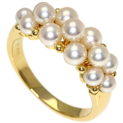 MIKIMOTO Pearl Pearl Ring K18 Yellow Gold Ladies [Used]