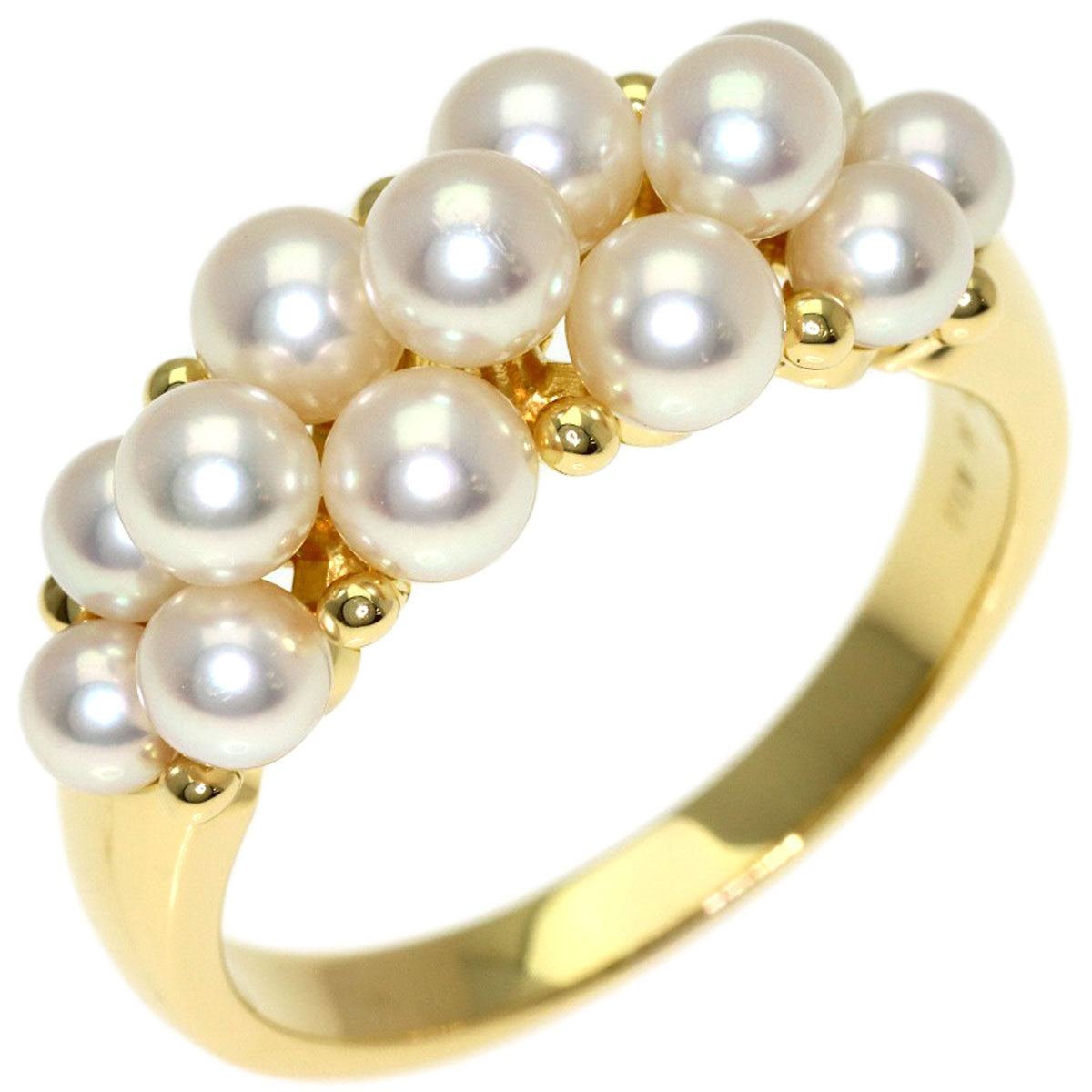 MIKIMOTO Pearl Pearl Ring K18 Yellow Gold Ladies [Used]