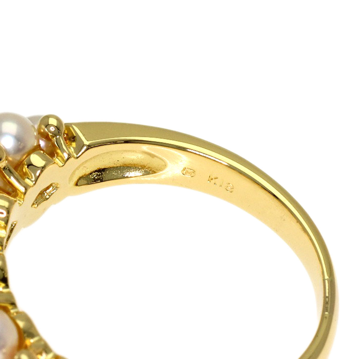 MIKIMOTO Pearl Pearl Ring K18 Yellow Gold Ladies [Used]
