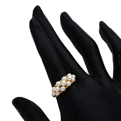 MIKIMOTO Pearl Pearl Ring K18 Yellow Gold Ladies [Used]