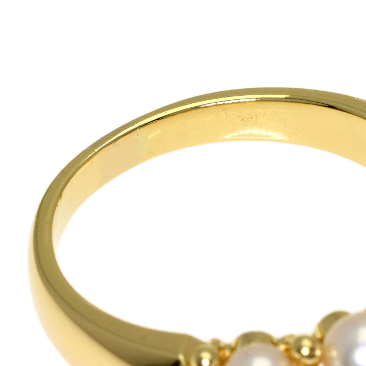 MIKIMOTO Pearl Pearl Ring K18 Yellow Gold Ladies [Used]