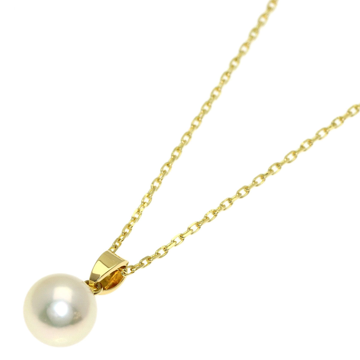 MIKIMOTO Pearl Pearl Necklace K18 Yellow Gold Ladies [Used]