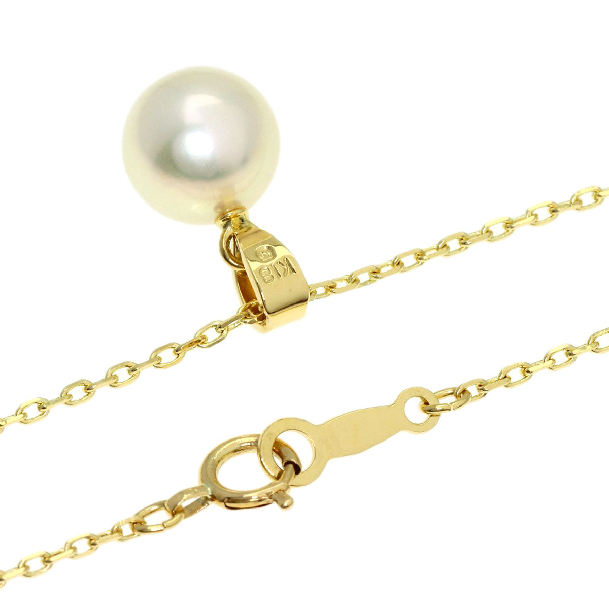 MIKIMOTO Pearl Pearl Necklace K18 Yellow Gold Ladies [Used]