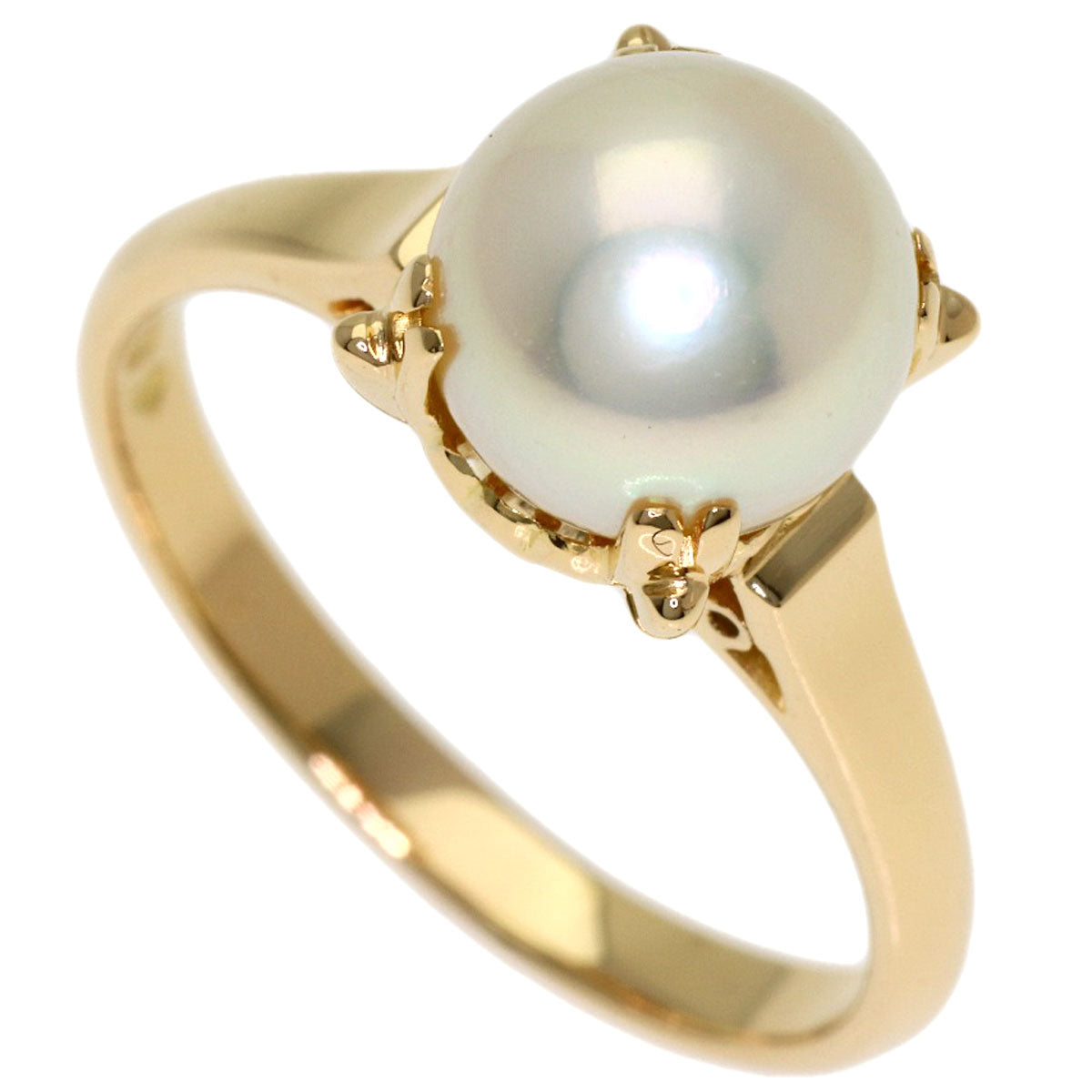 MIKIMOTO Pearl Pearl Ring K18 Yellow Gold Ladies [Used]