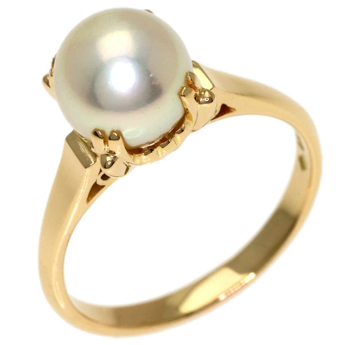 MIKIMOTO Pearl Pearl Ring K18 Yellow Gold Ladies [Used]