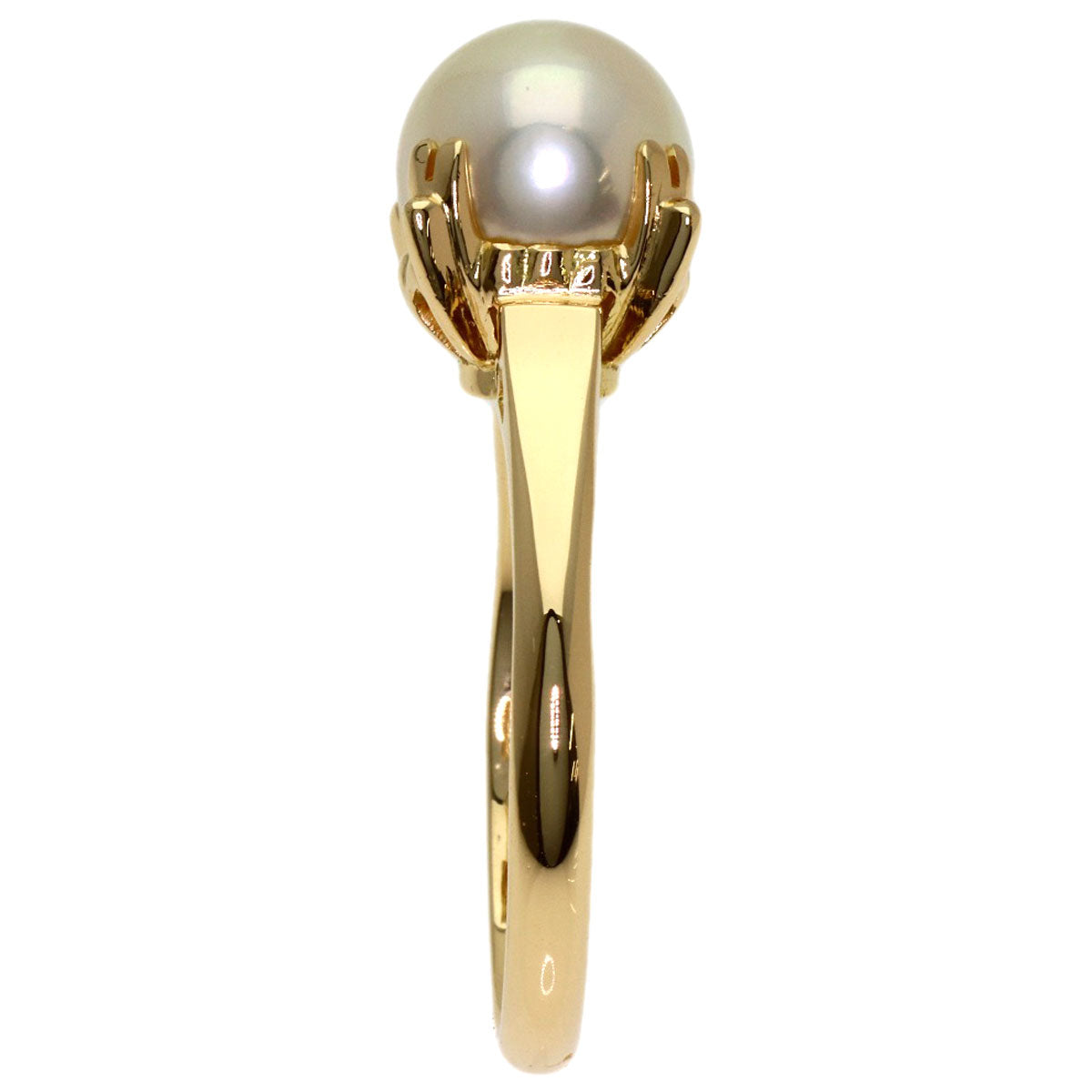 MIKIMOTO Pearl Pearl Ring K18 Yellow Gold Ladies [Used]