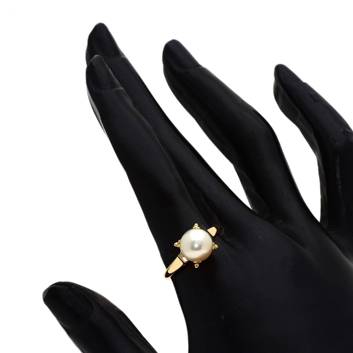 MIKIMOTO Pearl Pearl Ring K18 Yellow Gold Ladies [Used]