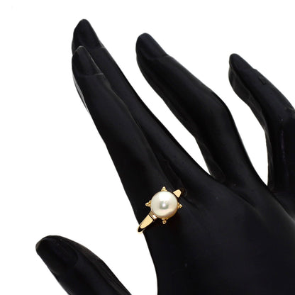 MIKIMOTO Pearl Pearl Ring K18 Yellow Gold Ladies [Used]