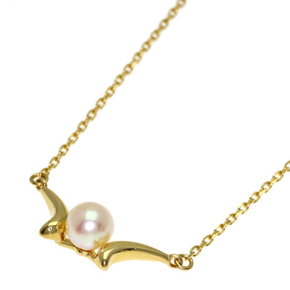 MIKIMOTO Pearl Pearl Necklace K18 Yellow Gold Ladies [Used]
