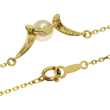 MIKIMOTO Pearl Pearl Necklace K18 Yellow Gold Ladies [Used]