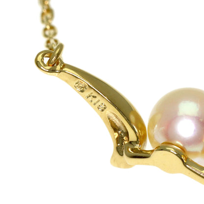 MIKIMOTO Pearl Pearl Necklace K18 Yellow Gold Ladies [Used]