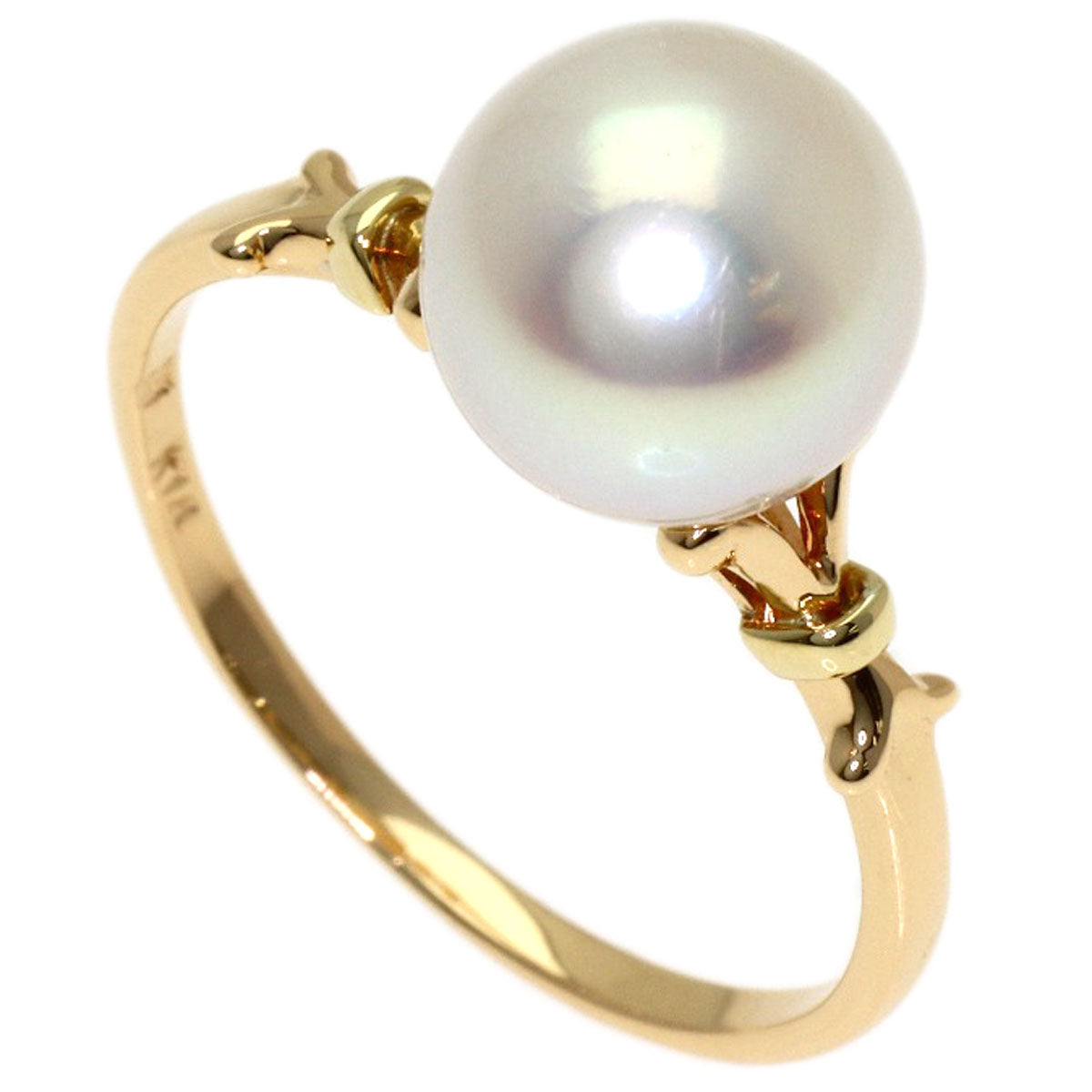 MIKIMOTO Pearl Pearl Ring K14 Yellow Gold Ladies [Used]