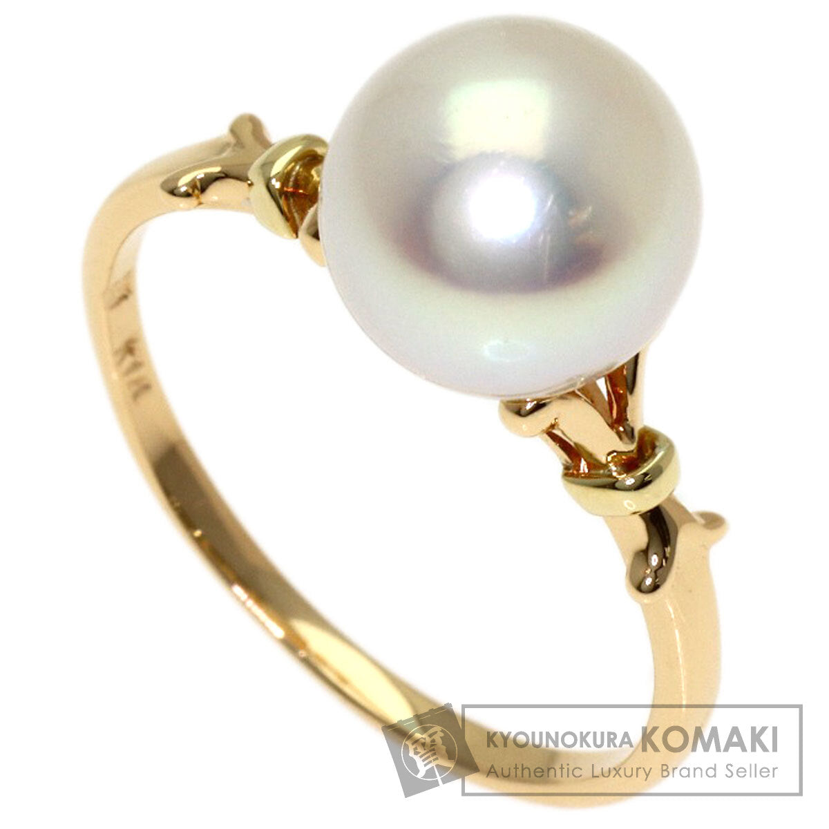 MIKIMOTO Pearl Pearl Ring K14 Yellow Gold Ladies [Used]