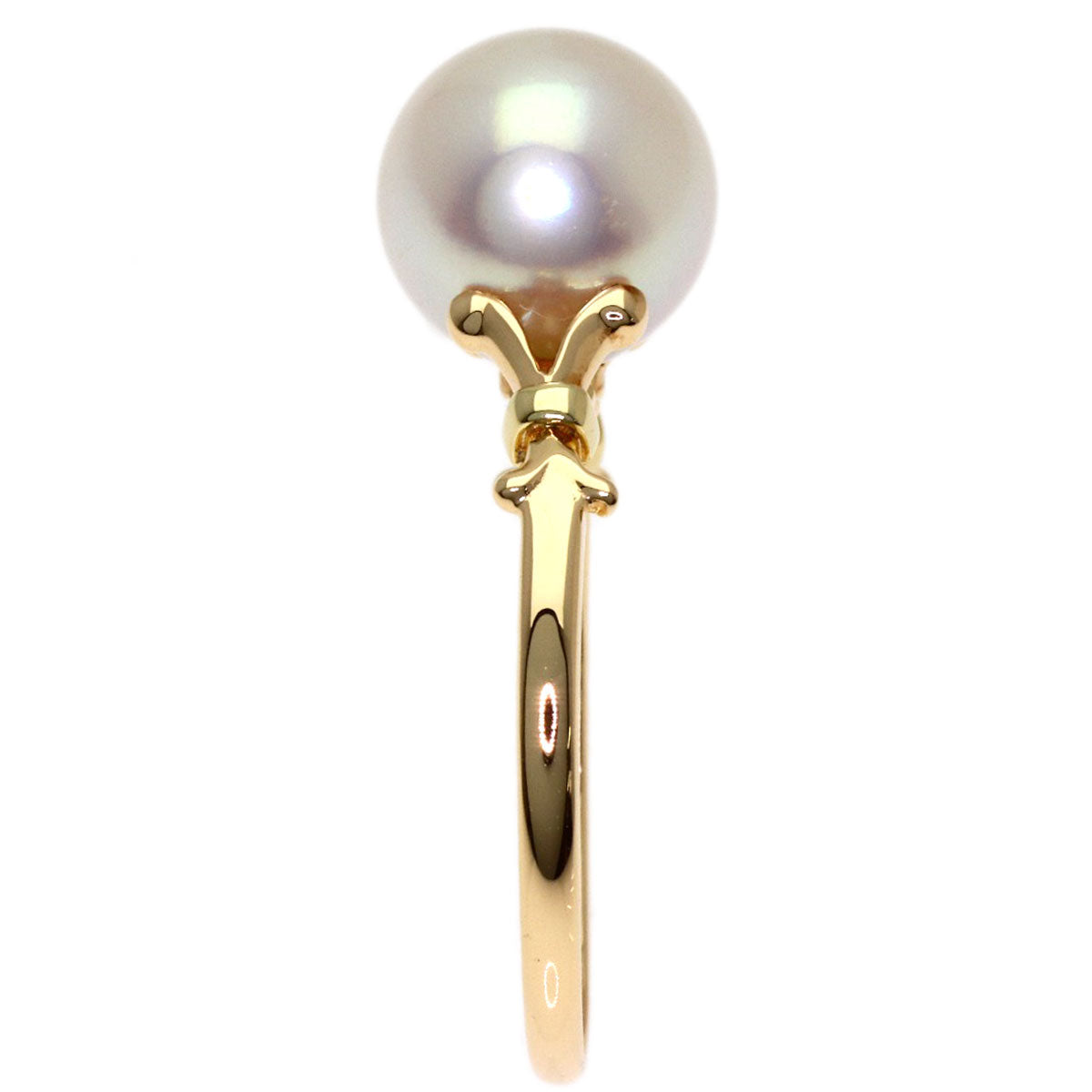 MIKIMOTO Pearl Pearl Ring K14 Yellow Gold Ladies [Used]