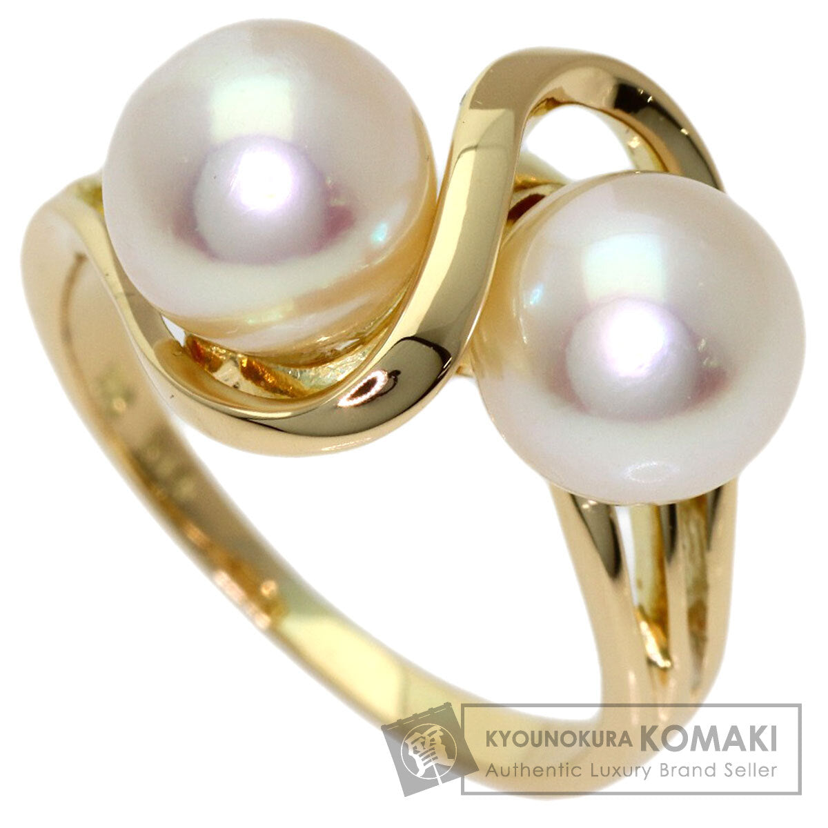 MIKIMOTO Pearl Pearl Ring K14 Yellow Gold Ladies [Used]