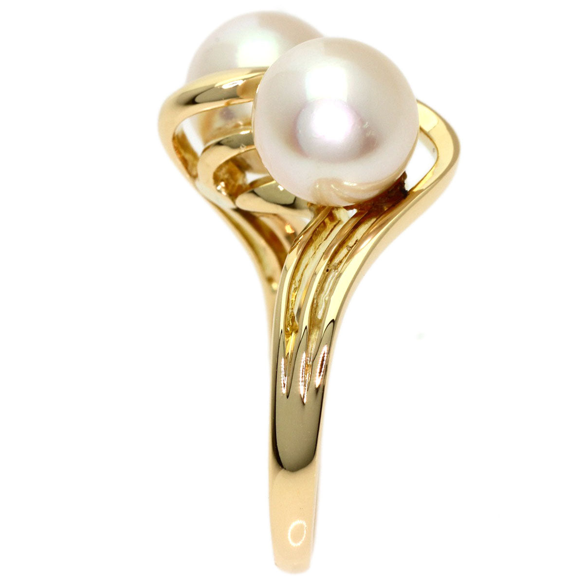 MIKIMOTO Pearl Pearl Ring K14 Yellow Gold Ladies [Used]
