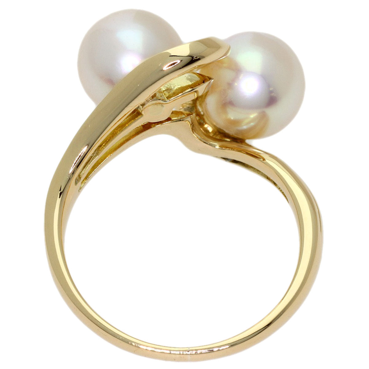 MIKIMOTO Pearl Pearl Ring K14 Yellow Gold Ladies [Used]