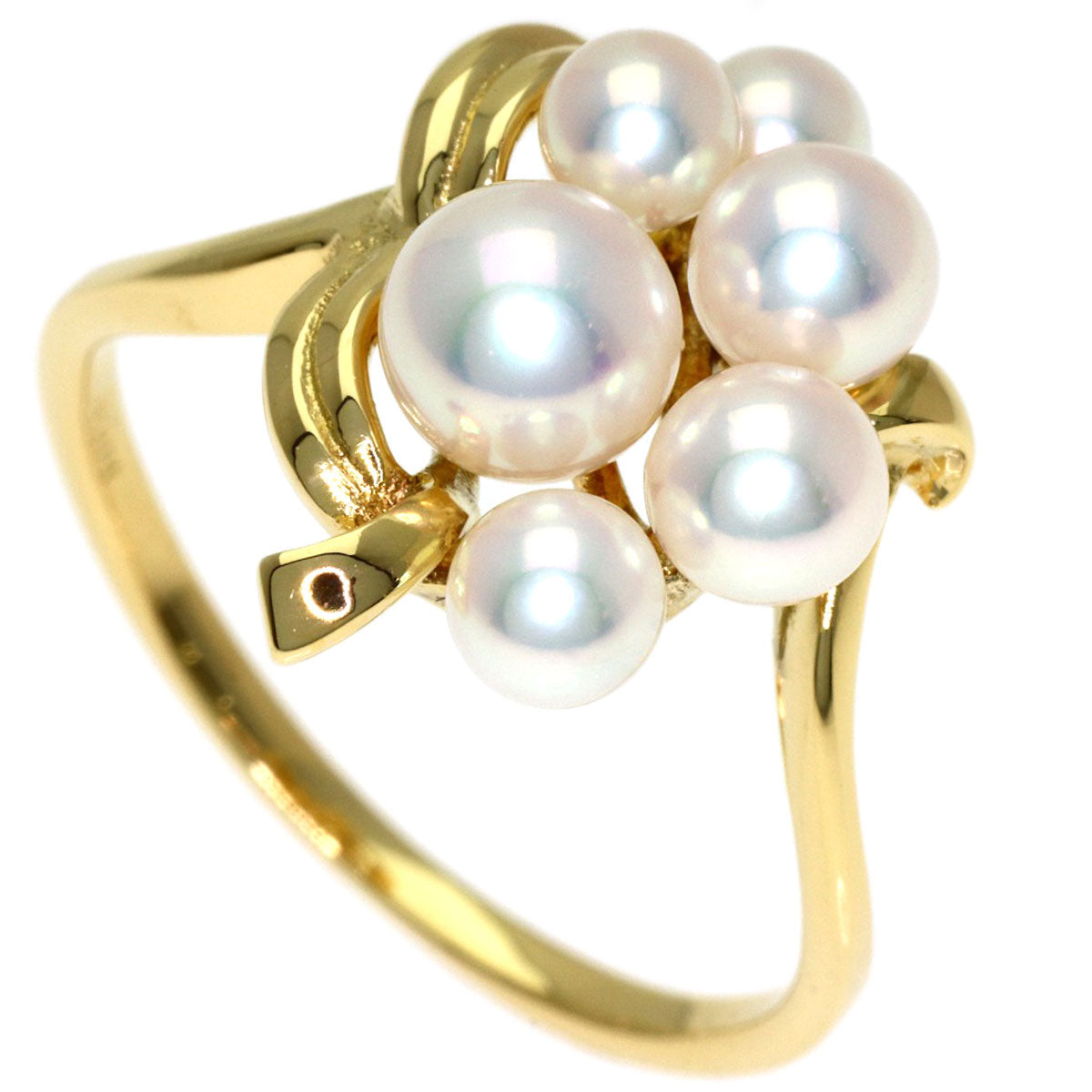 MIKIMOTO Baby pearl Pearl Ring K18 Yellow Gold Ladies [Used]