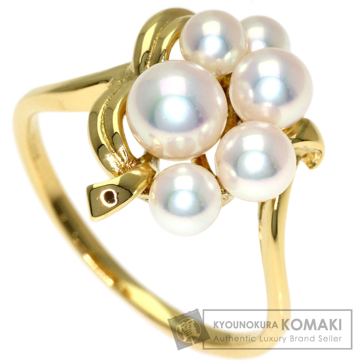 MIKIMOTO Baby pearl Pearl Ring K18 Yellow Gold Ladies [Used]