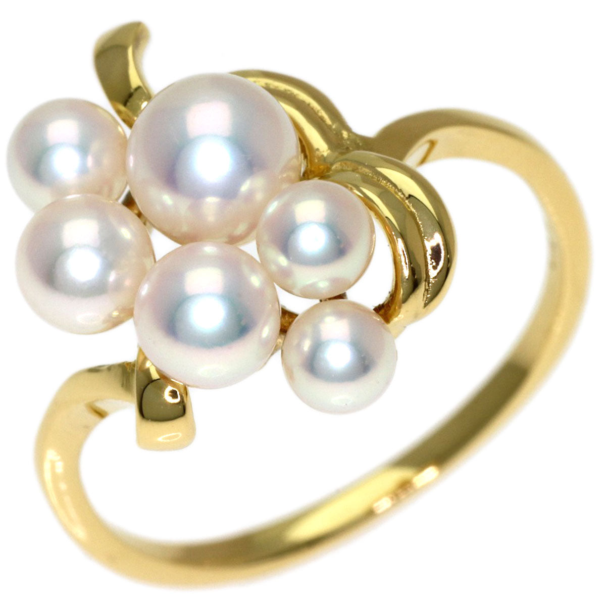 MIKIMOTO Baby pearl Pearl Ring K18 Yellow Gold Ladies [Used]
