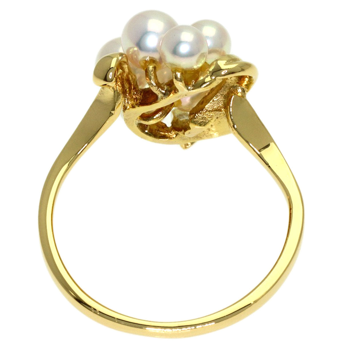 MIKIMOTO Baby pearl Pearl Ring K18 Yellow Gold Ladies [Used]