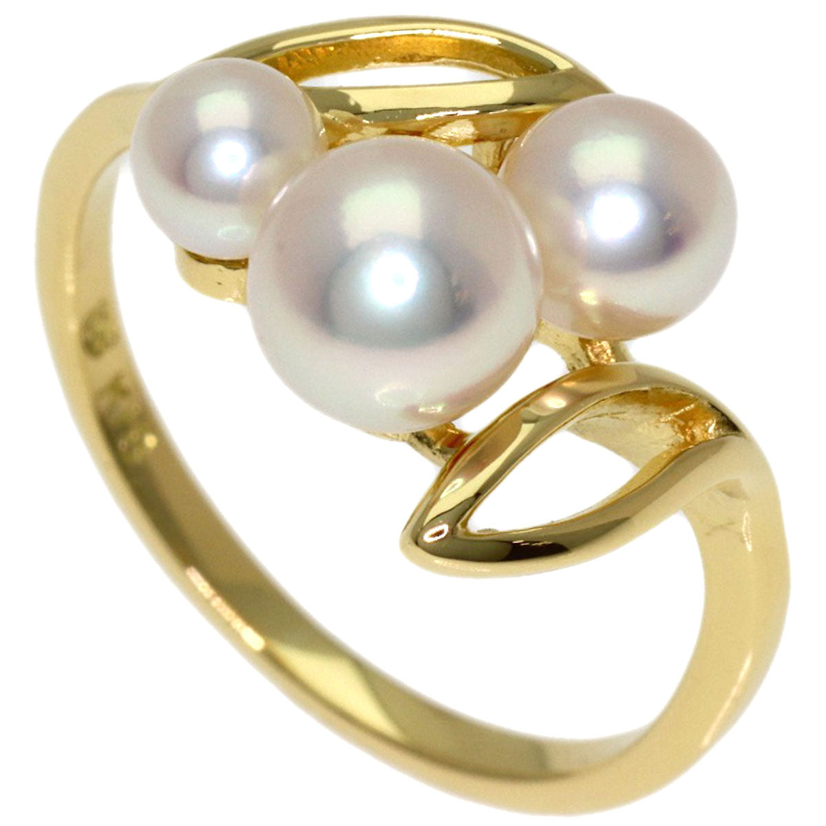 MIKIMOTO Reef Pearl Pearl Ring K18 Yellow Gold Ladies [Used]