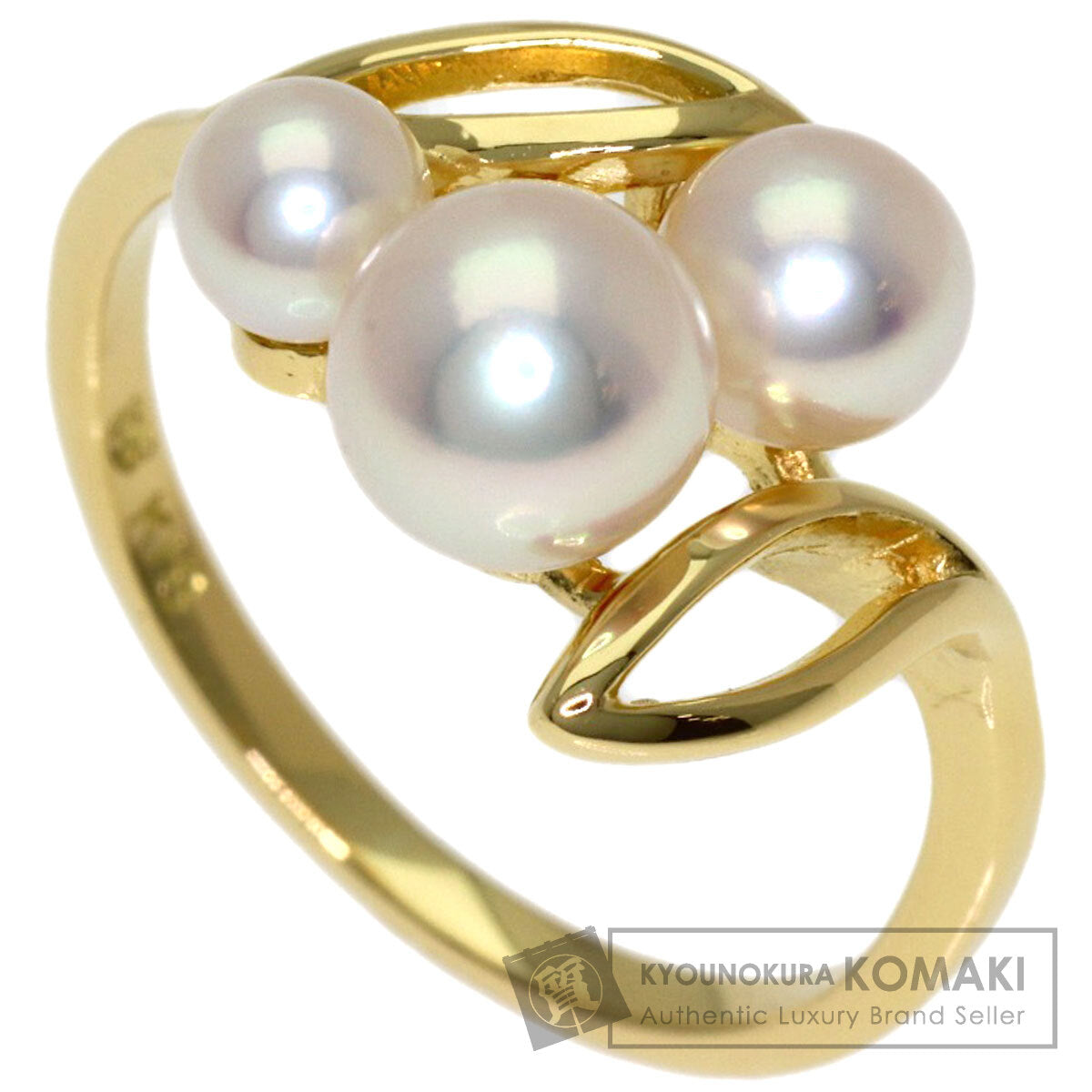 MIKIMOTO Reef Pearl Pearl Ring K18 Yellow Gold Ladies [Used]