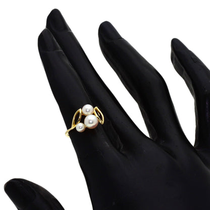 MIKIMOTO Reef Pearl Pearl Ring K18 Yellow Gold Ladies [Used]