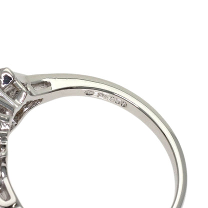 MIKIMOTO Pearl Pearl Diamond Ring Platinum PT950 Ladies [Used]