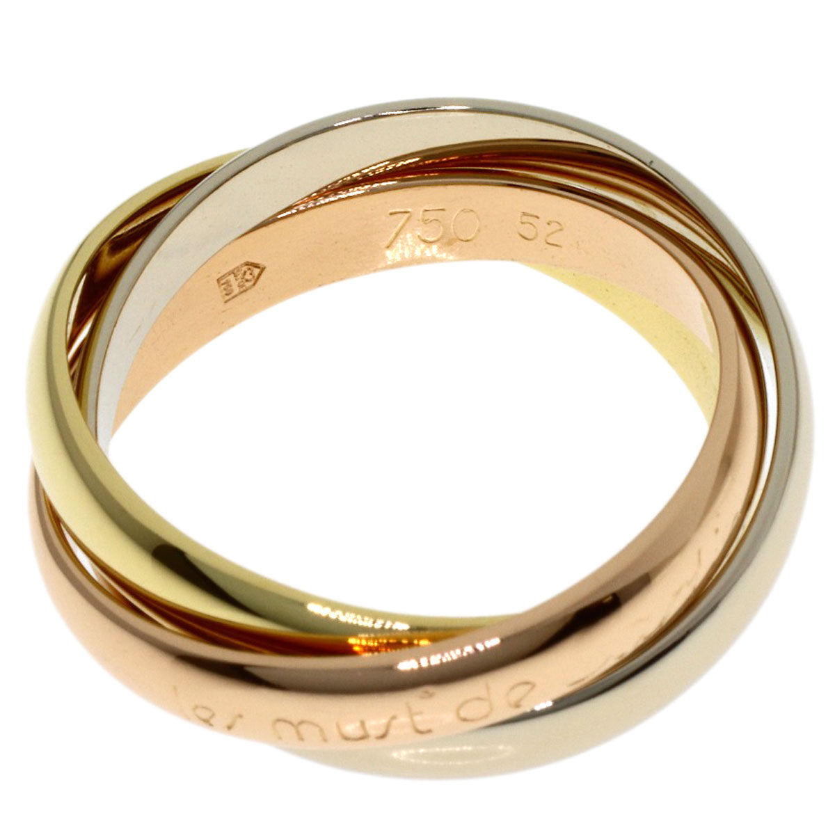 CARTIER Trinity #52 Ring K18 Yellow Gold K18 White GoldLadies [Used]