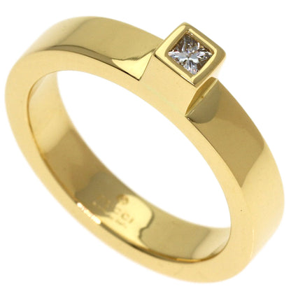 GUCCI Square Diamond Ring K18 Yellow Gold Ladies [Used]