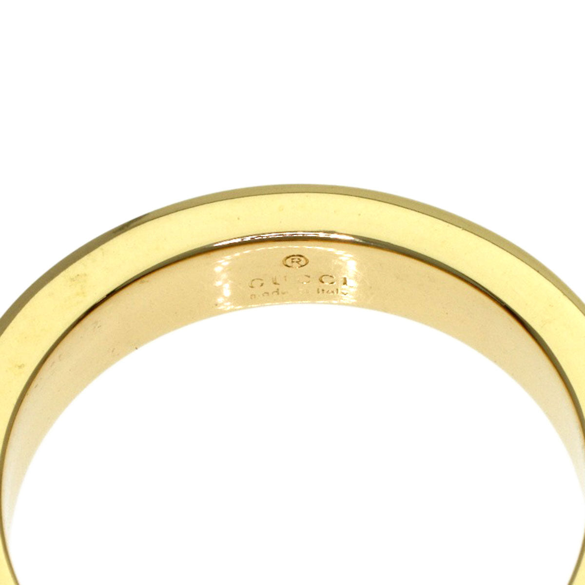 GUCCI Square Diamond Ring K18 Yellow Gold Ladies [Used]