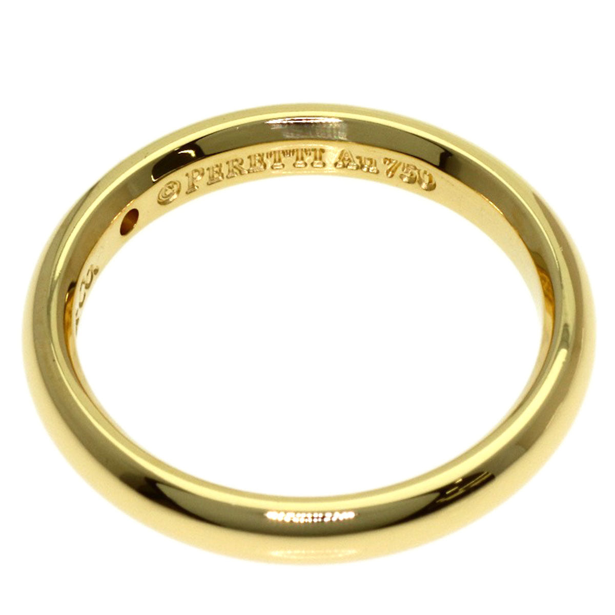 TIFFANY&Co. Stacking Band 1P Diamond Ring K18 Yellow Gold Ladies [Used]