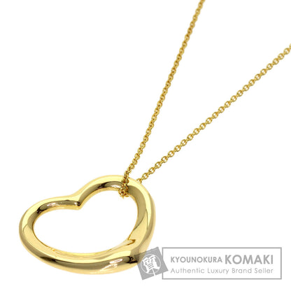 TIFFANY&Co. Open heart Necklace K18 Yellow Gold Ladies [Used]