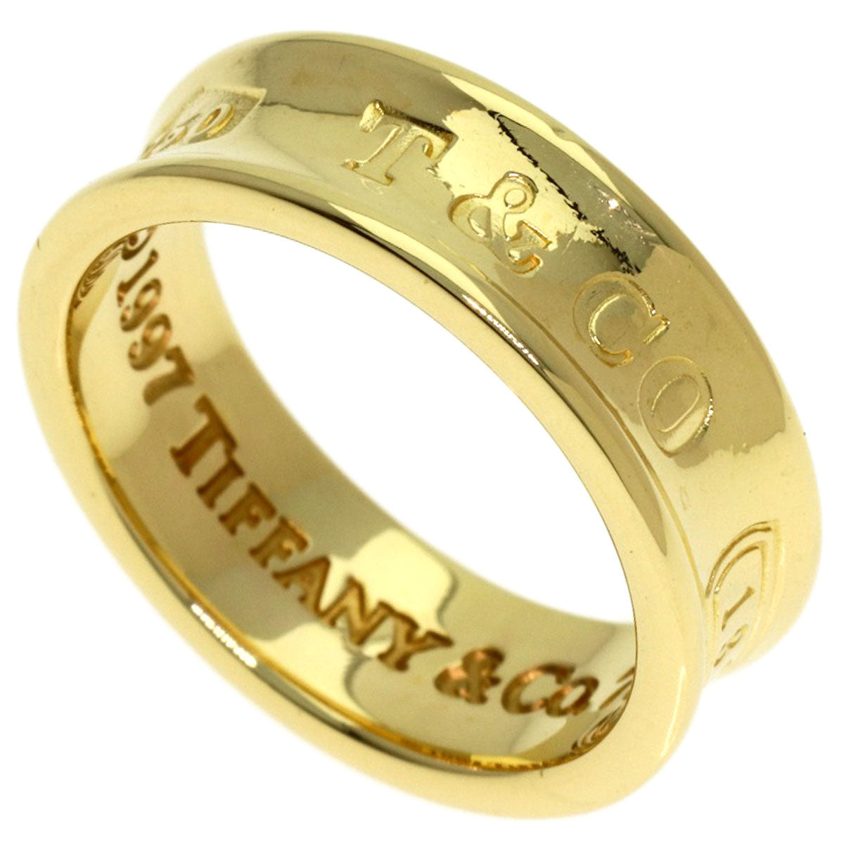 TIFFANY&Co. 1837 Ring K18 Yellow Gold Ladies [Used]
