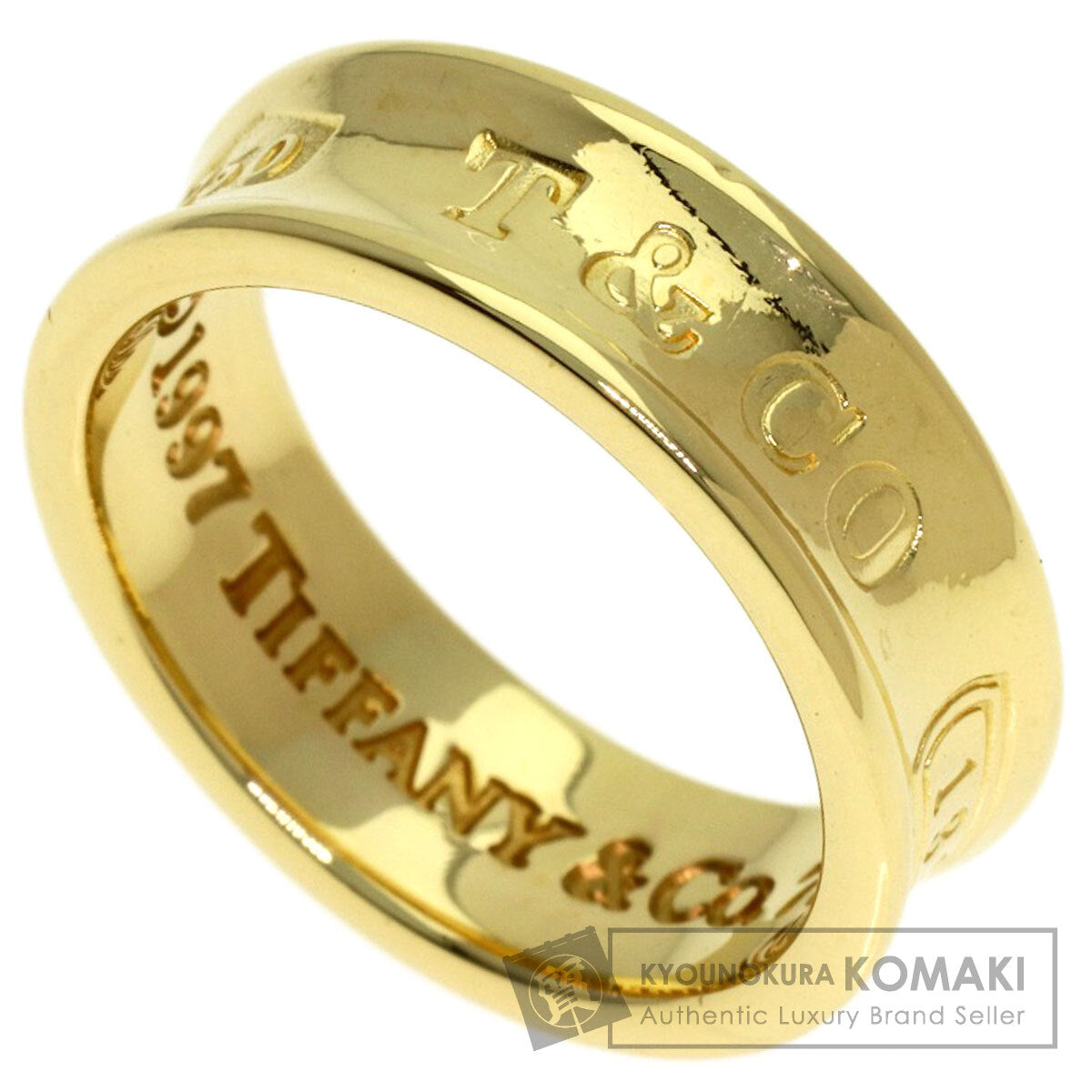 TIFFANY&Co. 1837 Ring K18 Yellow Gold Ladies [Used]