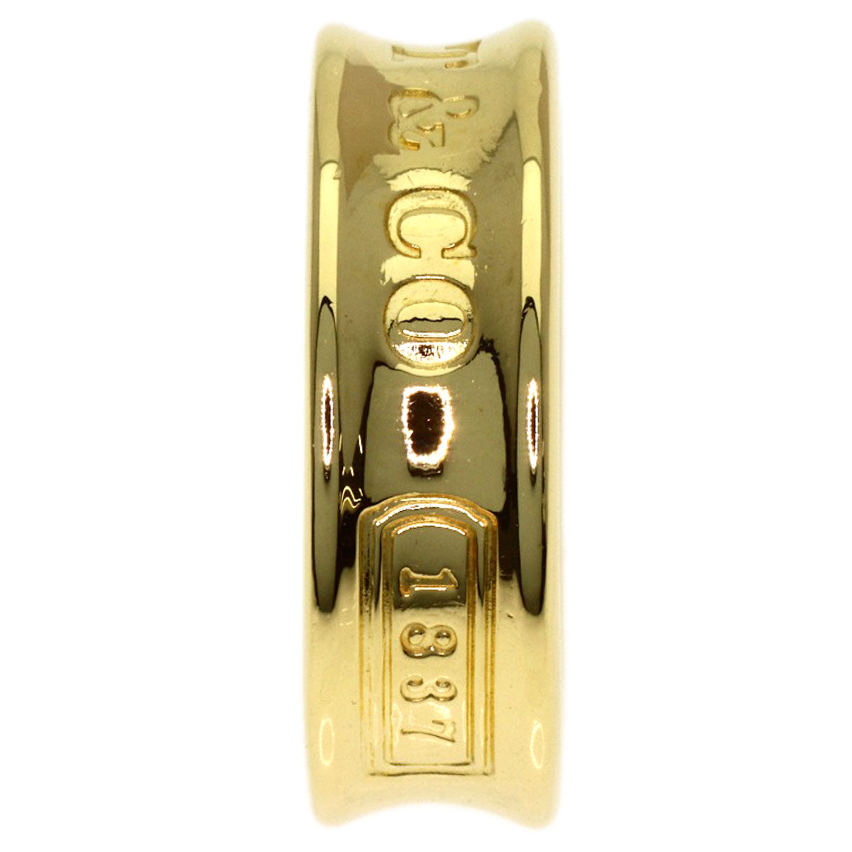 TIFFANY&Co. 1837 Ring K18 Yellow Gold Ladies [Used]