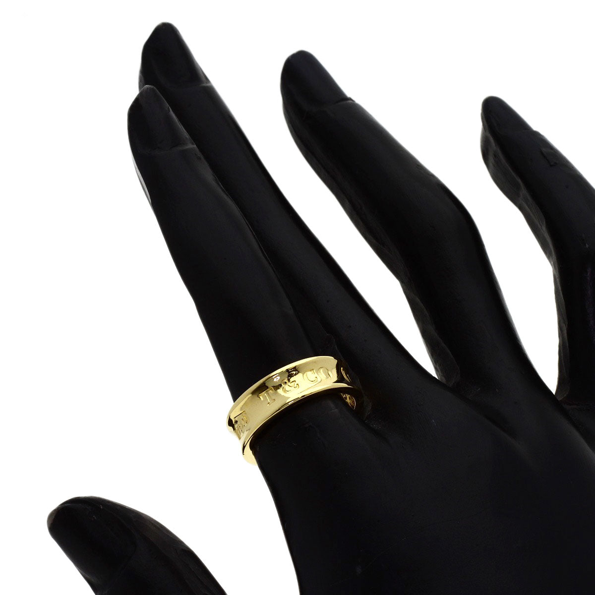 TIFFANY&Co. 1837 Ring K18 Yellow Gold Ladies [Used]