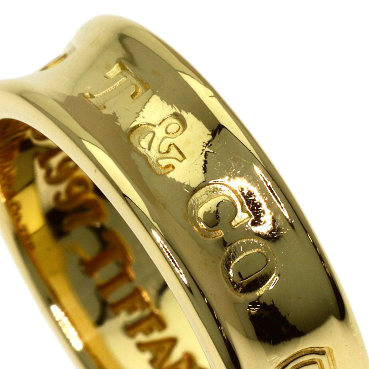 TIFFANY&Co. 1837 Ring K18 Yellow Gold Ladies [Used]