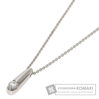 TASAKI 1P Diamond Necklace K18 White Gold Ladies [Used]
