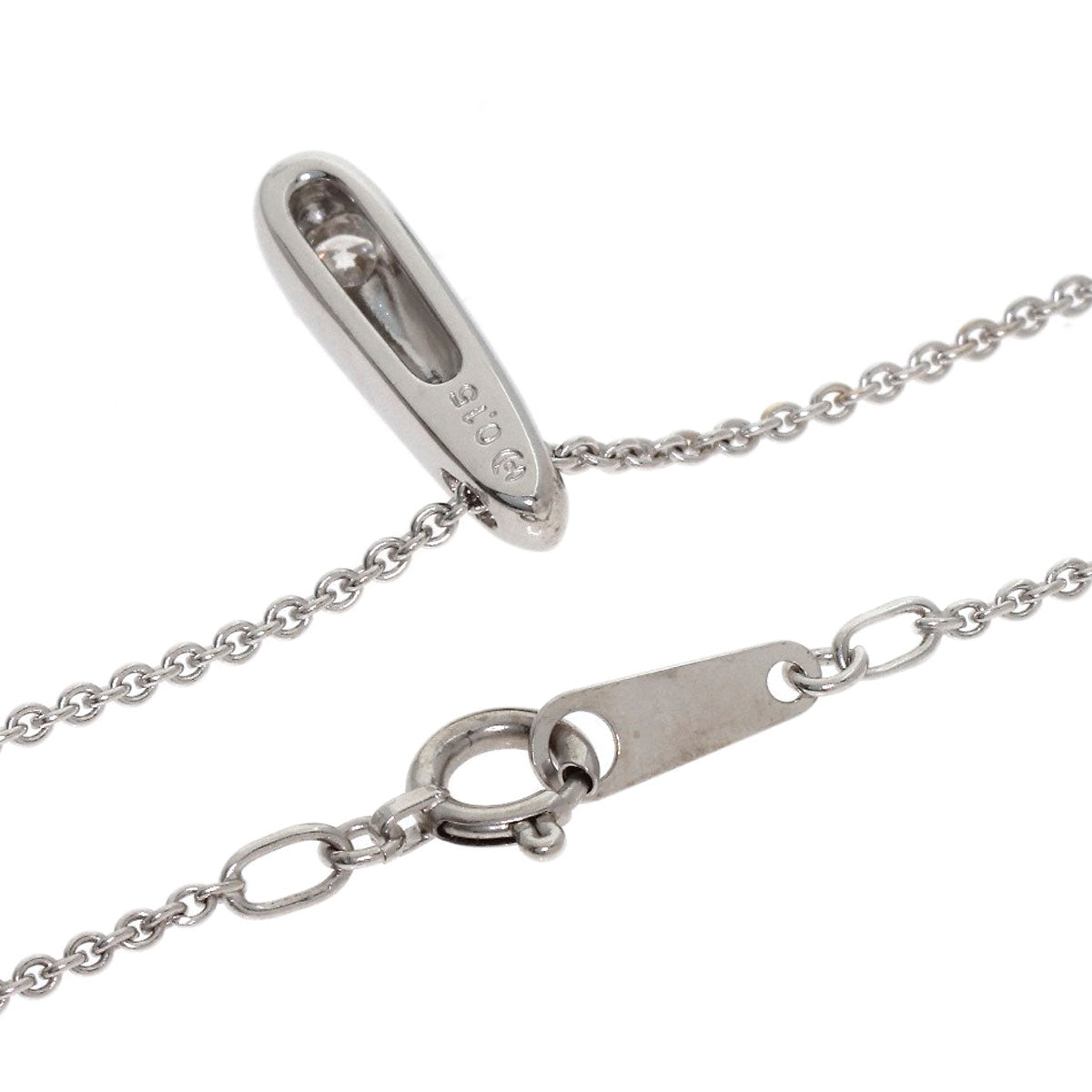 TASAKI 1P Diamond Necklace K18 White Gold Ladies [Used]