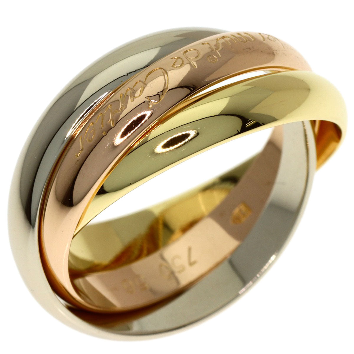 CARTIER Trinity #56 Ring K18 Yellow Gold K18 White GoldLadies [Used]