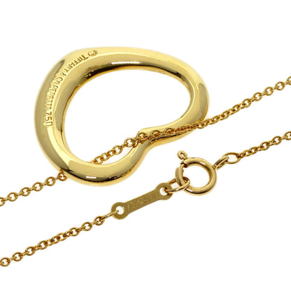 TIFFANY&Co. Open heart Necklace K18 Yellow Gold Ladies [Used]