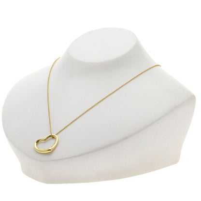 TIFFANY&Co. Open heart Necklace K18 Yellow Gold Ladies [Used]
