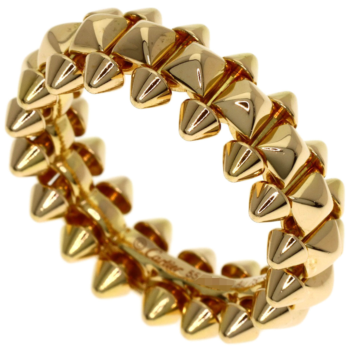 CARTIER Clash de Cartier MM #55 Ring K18 Pink Gold Ladies [Used]
