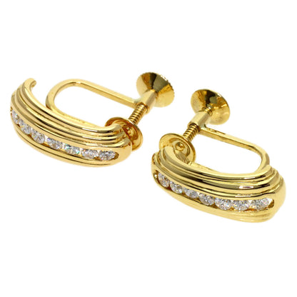 TASAKI Diamond Earring K18 Yellow Gold Ladies [Used]